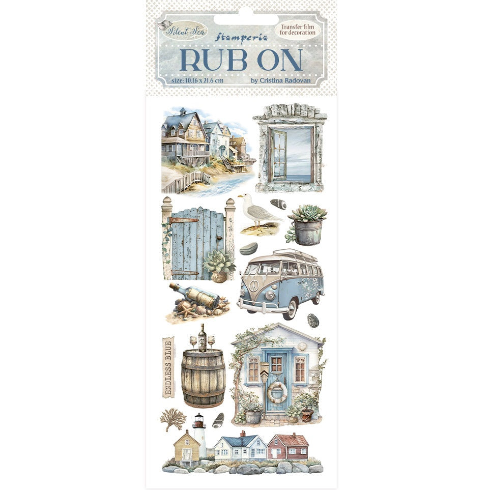 Stamperia Silent Sea Rub On - Landscape